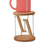 Statue D'Illusion Flottante - Figurine De Bureau De 5,9 Pouces | Décoration Scientifique Avec Figurine En Bois - Fantastique Ornement Flottant Pour La Porte Du Porche, La Table, L'ango