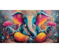 Statue-divinité Indienne Puzzle 1000 pièces Cadeau Unique Jeu éducatif Challenge Toy de qualité supérieure Peinture Art pour Adultes et Enfants Statue-divinité indienne75x50cm/1000pcs