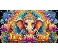Statue-divinité Indienne Puzzle 1000 Pieces Cadeau Unique Jeu éducatif Challenge Toy de qualité supérieure Peinture Art pour Adultes et Enfants Statue-divinité indienne75x50cm/1000pcs