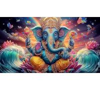Statue-divinité Indienne Puzzle 1000 pièces Cadeau Unique Jeu éducatif défi Jouet de qualité supérieure Peinture Art pour Adultes et Enfants Statue-divinité indienne38x52cm/1000pcs