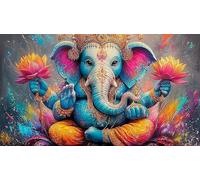 Statue-divinité Indienne Puzzle 1000 pièces Educa Jouet en Bois Cadeau Unique De l'art Décoration Jeu éducatif Challenge Toy pour Adultes & Enfants des 14 Ans Statue-divinité indienne75x50cm/1000pcs