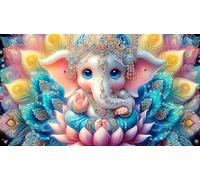 Statue-divinité indienne Puzzle 1000 pièces Educa Jouet en Bois Cadeau Unique Décoration Intérieure Jeu éducatif Challenge Toy pour Adultes & enfants des 14 ans Statue-divinité indienne38x26cm/1000pcs