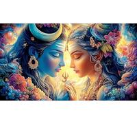 Statue-divinité indienne Puzzles 1000 pièces Cadeau Unique Jeu éducatif défi Jouet de qualité supérieure Peinture Art pour Adultes et Enfants à partir de 12 Ans Statue-divinité indienne38x52cm/1000pcs