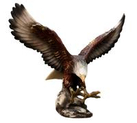 Statue DoréE SculptéE en RéSine, Figurine De Collection, Sculpture d'aigle Moderne, Artisanat Exquis, à Collectionner(F)