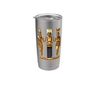 Statue d'Osiris et d'Isis de la Trinité égyptienne Gobelet isotherme en acier inoxydable double paroi
