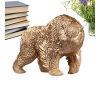 Statue d'ours,Décoration Cabane Ours | Sculpture Résine Animale Design Moderne Tête de pour Jardin Pelouse Terrasse Extérieur Table