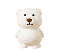 Statue d'ours en tilleul - Pièce d'art décorative pour intérieur de table ou étagère - Cadeau d'anniversaire - Artisanat du bois