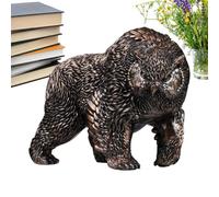Statue d'ours - Figurines Ours Décoratif Maison - Sculpture Résine Design Tête de Moderne pour Jardin Terrasse Table Extérieur