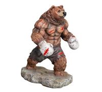 Statue d'ours - Sculpture abstraite d'ours boxeur | Figurines d'animaux artisanales - Décoration de table - Pour salon, chambre à coucher, bureau, café, entrée, table, étagère, fenêtre, armoire