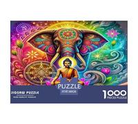Statue du Bouddha Absolument Éblouissant Puzzle De 1000 Pièces : pour Toute La Famille, Un Jeu Qui Combine Amusement, Apprentissage Et Liens Affectifs.
