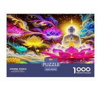 Statue du Bouddha Puzzle 1000 Pièces Educa Jouet en Bois Divertissement Créatif De l'art De La Décoration Jeu ÉduChatif Challenge Toy pour Adultes Et Enfants À Partir De 12 Ans 70x50cm/1000pcs