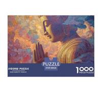 Statue du Bouddha Puzzle De 1000 Pièces Le Cadeau Parfait pour La Famille Et Les Amis sacré Puzzles pour Adultes Jeu Éducatif Jouets Défi pour Adultes Et Enfants38x26cm/1000pcs