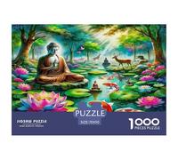 Statue du Bouddha Puzzle De 1000 Pièces : pour Les Couples Seniors, Un Moment De Complicité Et De Calme Absolument Éblouissant.