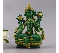 Statue du Bouddhisme tibétain du Tibet, Statue de Bouddha Tara Verte, Ornement de décoration
