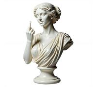 Statue du Doigt Médian - Vénus avec Attitude, Décor d'Art Moderne Audacieux pour la Maison et le Bureau, Cadeau Rebelle pour Femmes et Hommes, Figurine en Résine pour Bureau et Étagère (C)