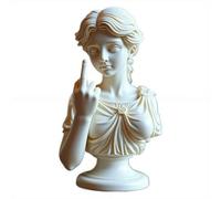 Statue du Doigt Médian - Vénus avec Attitude, Décor d'Art Moderne Audacieux pour la Maison & le Bureau, Cadeau Rebelle pour Femmes & Hommes, Figurine en Résine pour Bureau & Étagère (B)
