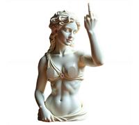 Statue du Doigt Médian - Vénus avec Attitude, Décor d'Art Moderne et Audacieux pour la Maison et le Bureau, Cadeau Rebelle pour Femmes et Hommes, Figurine en Résine pour Bureau et Étagère (D)