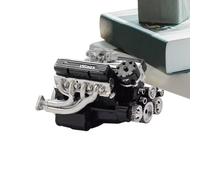 Statue du moteur : 1 modèle de moteur en résine, de bureau, écran mécanique, portable, léger, sculpture créative de collectionneur de passe-temps pour garage, atelier, salle de classe, anniversaire