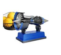 Statue Du Moteur Avion Turbine - Modèle De Moteurs, Modèle De Travail Du Moteur D'avion De Simulation, Ornement De Table De Collection | Jouet De Science Mécanique Pour A
