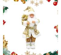 Statue Du Père Noël | Décorations Debout De 46 Cm - Statuette De Collection Pour Décorations De Noël | Pour La Maison, L'Étagère, La Table, Le Bureau, La Fenêtre, La Cheminée, La, Les Amis, Le