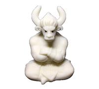 Statue du Roi Démon Taureau de Style Chinois - Sculpture décorative Feng Shui - Décoration de Table idéale et Cadeau pour l'Année du Bœuf