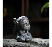 Statue du Roi Singe Bébé, Figurine Sun Wukong des Sables Noirs et Violets, Statue de Bouddha et Moine Chinois, Décoration Bonsaï pour la Maison, Le Bureau ou la Voiture