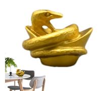 Statue du Serpent du Nouvel an Chinois - Décoration de Maison de Statue de Serpent, Décoration de Statues de la prospérité Chinoise en résine | Snake Figurine Ornement en Roi