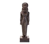 Statue égyptienne antique de la déesse Sekhmet, dont la tête de lionne avec le corps d'une femme a l'œil du dieu soleil