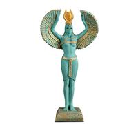 Statue égyptienne antique des ailes d'Isis déesse de la fertilité et était également connue sous le nom de déesse de la maternité, de la magie, de la mort, de la guérison et de la renaissance.