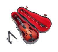 Statue élégante d'instrument de violon - Ornement de modèle de violons miniatures faits à la main | Décoration de bureau sur le thème de la musique triste - Sculpture d'art touchante pour affichage ou