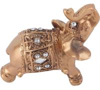 Statue élégante en or avec coffre tourné vers le haut Collection Richesse Décoration d'intérieur (9*9cm)