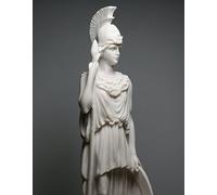 Statue en albâtre Athéna Minerva Déesse de la sagesse faite à la main 24,9 cm