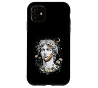 Statue en marbre Buste Fleurs Sculpture céleste élégante Coque pour iPhone 11