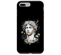 Statue en marbre Buste Fleurs Sculpture céleste élégante Coque pour iPhone 7 Plus/8 Plus