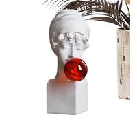 Statue en résine artistique Ornement artisanal décoratif David Statue Fenêtre David Statue de Bureau Art Statue Résine Buste Décoratif Décor À La Maison Art Statue Étagère Sculpture Cloche