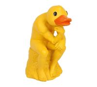 Statue en résine jaune amusante en forme penchant | Décorations de jardin de canard, décorations d'animaux amusantes, statues de canard pour la décoration de jardin