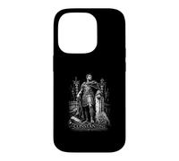 Statue épique de l'empereur Romain Constantin Guerrier Coque pour iPhone 14 Pro