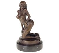Statue érotisme art de bronze sculpture figurine 32cm