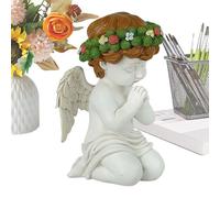 Statue extérieure d'anges de jardin,Sculpture en résine rétro à genoux avec | Statues d'ange de jardin en plein air | Pour la maison, portes arrières intérieures, jardin, pelouse, patios, cours avant