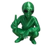 Statue extraterrestre, extraterrestre 4,72 "x 1,97" x 4,41 "Figure statue extérieure humoristique | ABS petite sculpture une résistante aux intempéries et décorative, parfaite pour la vie et la décora