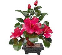 Statue Feng Shui, décoration de Fleur de Pivoine Statue Feng Shui, décoration de Sculpture en Jade pour Salon, Cadeaux de Pendaison de crémaillère, Cadeau de bénédiction de Fortune de trésor