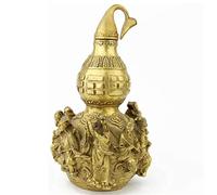 Statue Feng Shui, Feng Shui Laiton WU Lou/Hu Lu Gourd Décoration Maison Salon Décoration Bureau Armoire à Vin Artisanat Fengshui Bagua Calabashes Bénédiction Cadeau
