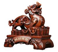 Statue Feng Shui Pi Yao - Sculpture en résine de richesse et de prospérité pour la décoration de la maison et du bureau, cadeau porte-bonheur pour la famille, ornement Feng Shui pour la bonne fortune