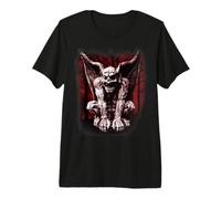 Statue Gargouille Grotesque Gothique Fantastique T-Shirt Haut de Gamme