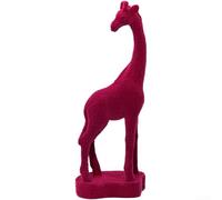 Statue girafe en résine avec une présence visuelle calme pour salon, fauteuil, coin lecture (poudre)