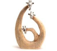 Girafe famille en bois