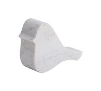 Statue grand Present Time Bird Blanc 9x18,5 cm