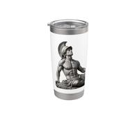 Statue grecque classique d'Achille Sculpture Art graphique Gobelet isotherme en acier inoxydable double paroi