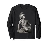 Statue Grecque Classique d'Achille Sculpture Art Graphique Manche Longue
