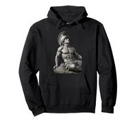 Statue Grecque Classique d'Achille Sculpture Art Graphique Sweat à Capuche